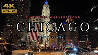 Chicago Walking Tour Trump Tower [4K] Downtown, Streeterville, River North, Illinois, Travel Video