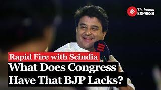 Jyotiraditya Scindia Rapid Fire: What is the one asset Congress has that BJP doesn't?