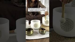 CVNC crystal singing bowl for sound healing  #singingbowl #meditation #soundbath #energy