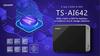 TS-AI642: 6-bay 2.5GbE AI NAS with a built-in NPU for business surveillance and AI storage solutions