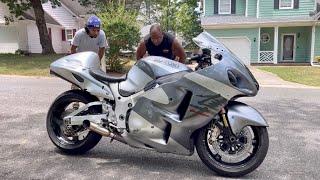  Dad Test Rides my New Motorcycle HAYABUSA 1300