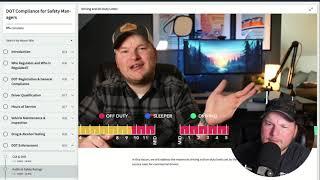 A walkthrough of Trucksafe Academy's DOT regulatory training courses