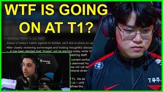 T1 Benches Gumayusi AGAIN? | IWDominate Reacts