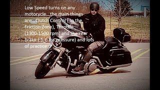 Harley-Davidson low speed skills practice U-turns street glide motorcycle turns Harley turns