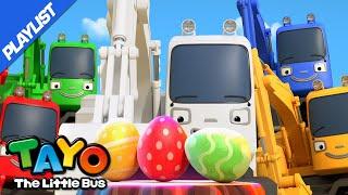 Strong Heavy Vehicles Songs | Easter Egg Hunt | Tayo Heavy Equipment | Easter Songs for Kids