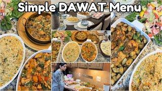 Simple DAWAT MENU| How I MANAGE DAWAT Alone With 2 Kids | Dawat IN America 