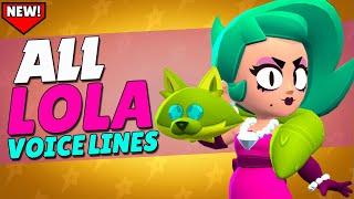 All Lola Voice Lines | Brawl Stars