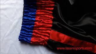 boxing  shorts red blue strip