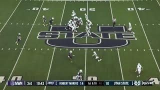 HIGHLIGHTS: Robert Morris at Utah State Football 8/31/24