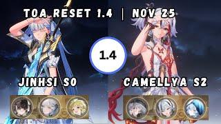 TOA 1.4 Reset with Jinhsi S0 & Camellya S2 | Wuthering Waves