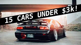 The 15 BEST First Cars For High Schoolers Under $3k!! (For Car Guys)