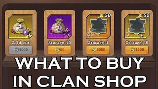 WHAT IS WORTH BUYING IN CLAN SHOP! - DRAGON BALL IDLE