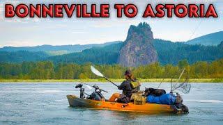 Traveling 120 MILES On KAYAK - Bonneville To Astoria CHALLENGE!