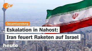 heute 19:00 Uhr vom 01.10.2024 Iran startet Angriff auf Israel, BKA-Gesetz teils verfassungswidrig