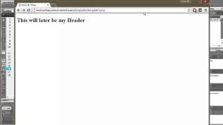 Creating a PHP template file with includes for header, navigation and footer