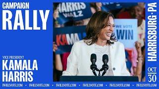 Vice President Kamala Harris Speaks at Harrisburg, PA Rally