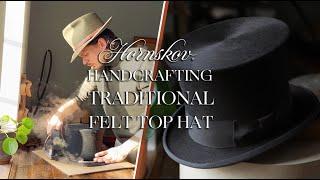 Watch as this traditional felt Top Hat is meticulously handcrafted the old fashioned way 