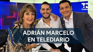 Adrián Marcelo visita a María Julia Lafuente en Telediario