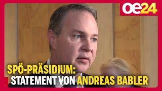 SPÖ-Präsidium: Statement von Andreas Babler