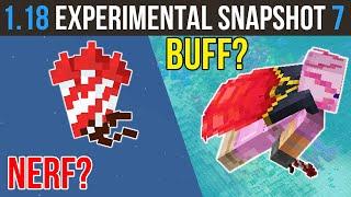 Minecraft 1.18 Experimental Snapshot 7 Elytra Are Changing!