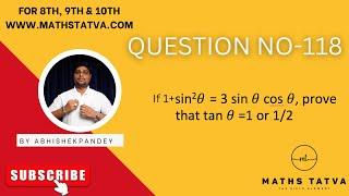 Trigonometry for class 10th by Maths Tatva (Abhishek Pandey Sir) #vraimers #mathstatva #apsir