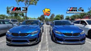 Can a Manual BMW M4 F82 Keep Up With The DCT M3 F80 ?!