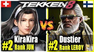 Tekken 8 KiraKira JUN is SCARY! KiraKira (Jun) vs Dustiel (Leroy) - PROs Tekken 8 Replay