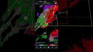 Tornado warning on Odetta with Freddy McKinney on live chasing tornadoes