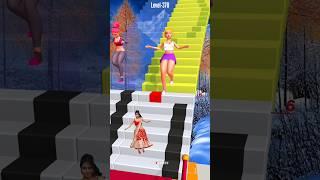 Dance Stairs Race Thrills 370  Red Girl #funny #viralshort @rmigamerz