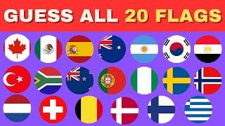 Can You Guess these 20 Countries? Test Your Knowledge with This Fun Country Flag Quiz!