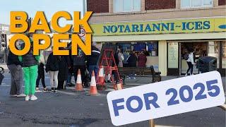 Notarianni Ices Blackpool. BACK OPEN