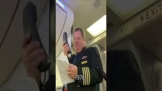 Pilot dad's final flight announcement. 