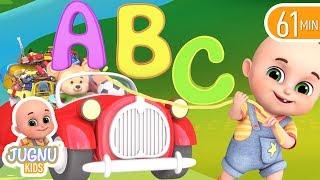 abc song with car | Phonics song - Alphabet Song learning for kids | Jugnu Kids Nursery Rhymes