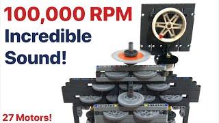 Spinning a Lego wheel Over 100,000 RPM! 4K