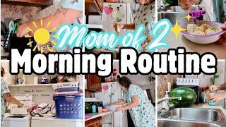 *NEW*MORNING ROUTINE | REALISTIC MOM OF 2 ROUTINE | PRODUCTIVE MORNING ROUTINE VLOG| GET IT ALL DONE