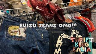 WE FOUND EVISU JEANS AT THE THRIFT (OMG!!!)