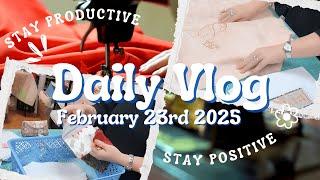 Darvanalee Designs Studio Daily Craft Vlog | Sunday Reset & Studio Organization (Feb 23, 2025)