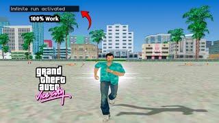 GTA Vice City Infinite Run Cheat Code | Never Tired Mod | Faizan Gaming