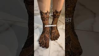 Bridal legs floral designs #hennatutorial #henna #mehendiartists #hennaart