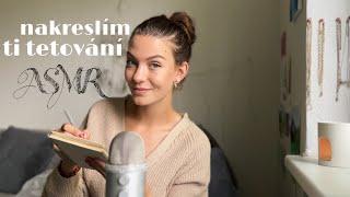 ASMR nakreslím ti tetování  zvuky papíru a tužky s jemným šeptáním 