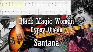 Santana - Black Magic Woman Bass Cover (W Tab & Backing Track)