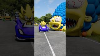 Strange & Weird Crazy Cars vs Crazy Marge Simpson in BeamNG.drive