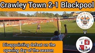 Blackpool lose to Crawley Town on the opening day of the 2024-25 campaign|Awaydays|Matchday Vlog