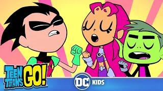 Teen Titans Go! | SING ALONG! The Night Begins to Shine by Cyborg & B.E.R. | @dckids