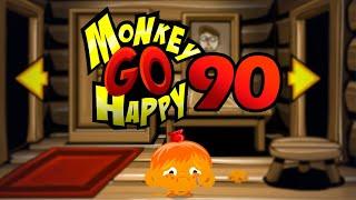 Игра "Счастливая Обезьянка 90" (Monkey GO Happy 90) - прохождение