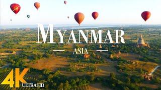 Myanmar (Burma) 4K Ultra HD • Stunning Footage, Scenic Relaxation Film with Calming Music - 4K Video