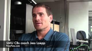 PonyFans.com with SMU CBs coach Jess Loepp