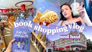 BOOK SHOPPING VLOG & HAUL   Raleigh, NC | asian snacks | secondhand books