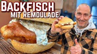 Backfisch mit Remoulade - wie vom holländischen Fischstand - Westmünsterland BBQ