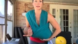 How To Breastfeed in a Moby Wrap - Easy Hold